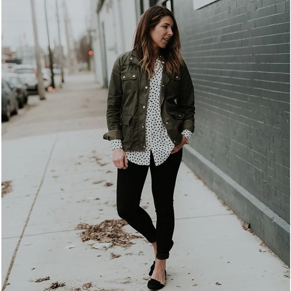 J Crew | Olive Green Khaki Downtown Field Jacket Small